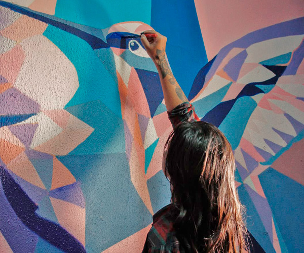 Escola de Artes Visuais da Secult Goiás ganha mural de Mury
